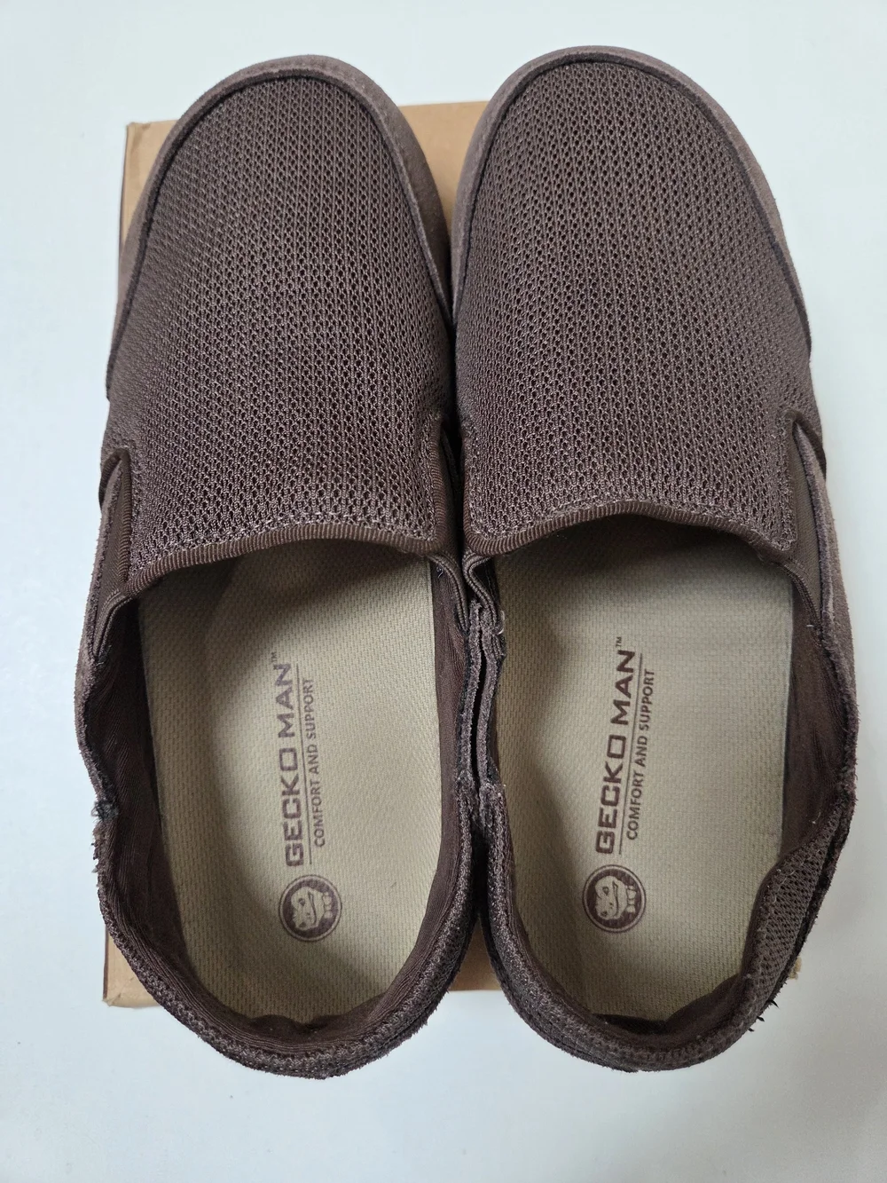 Geckoman Men's 9.5 Brown Mesh Shoes